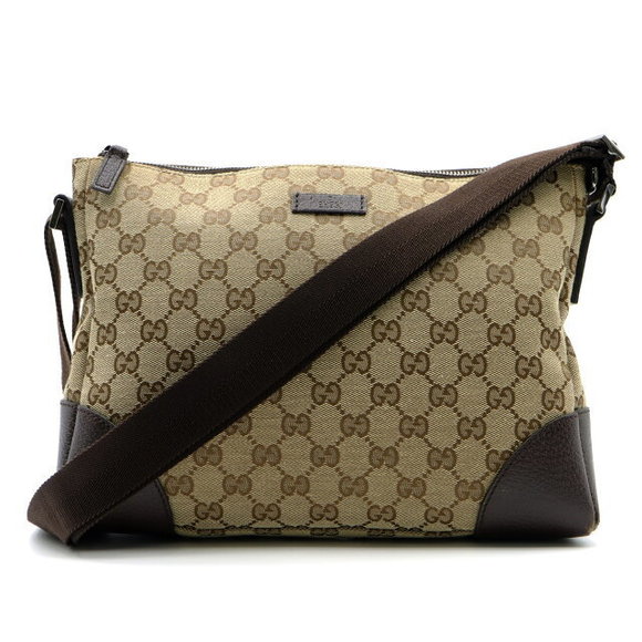 Gucci GG canvas leather Shoulder Bag beige - Picture 1 of 9